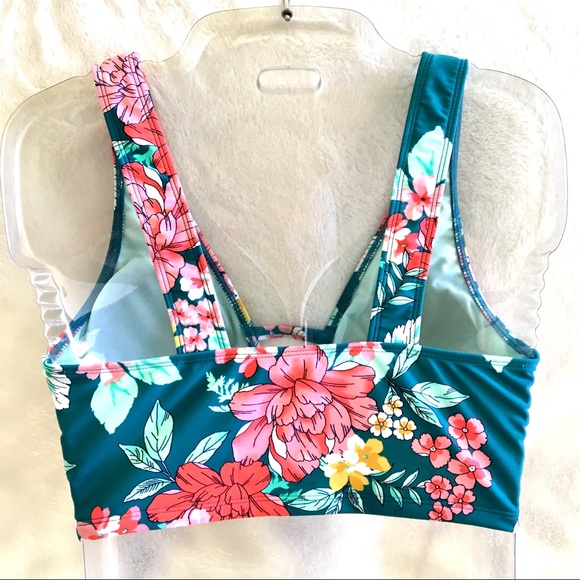 a.n.a Floral Bralette Bikini Swim Top - Picture 4 of 4